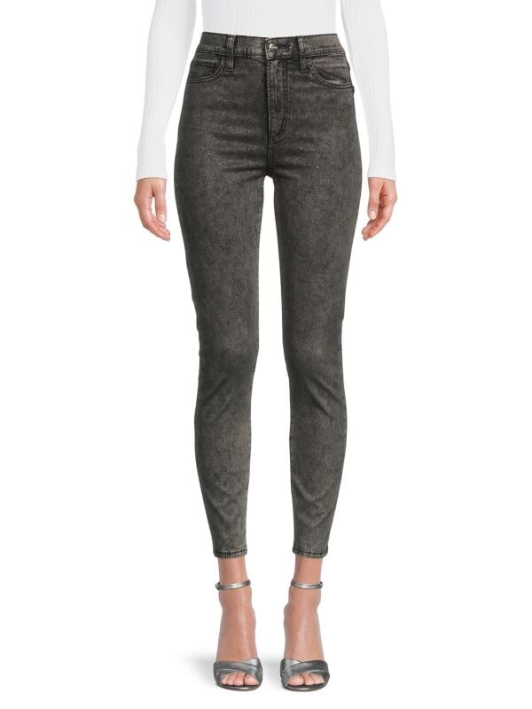 

Джинсы до Щиколотки Joe's Jeans Charlie с блестками, черный