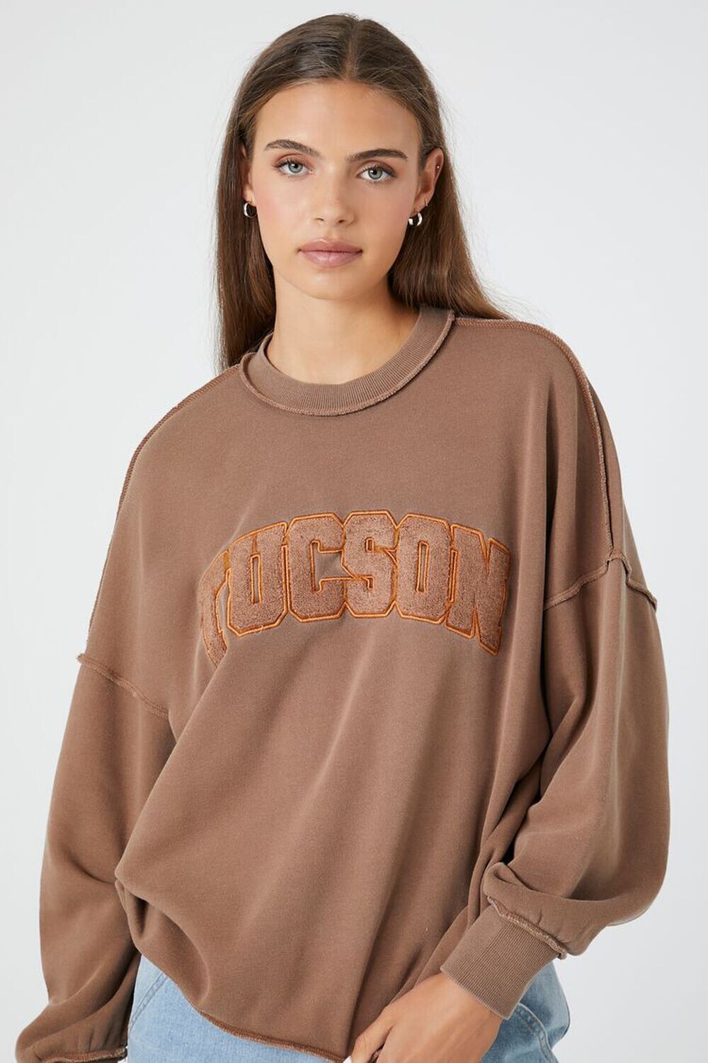 

Пуловер Tucson из искусственной овчины Forever 21, коричневый