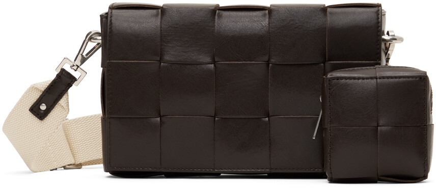 

Коричневая сумка-кассета Bottega Veneta, цвет Fondant