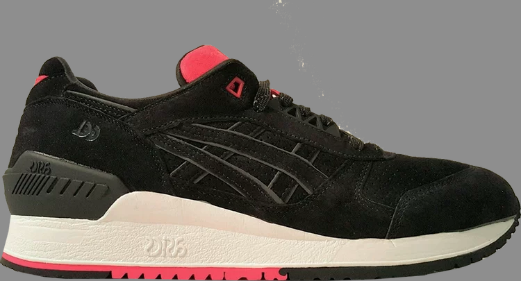 Кроссовки concepts x gel respector 'black widow' Asics, черный - фото