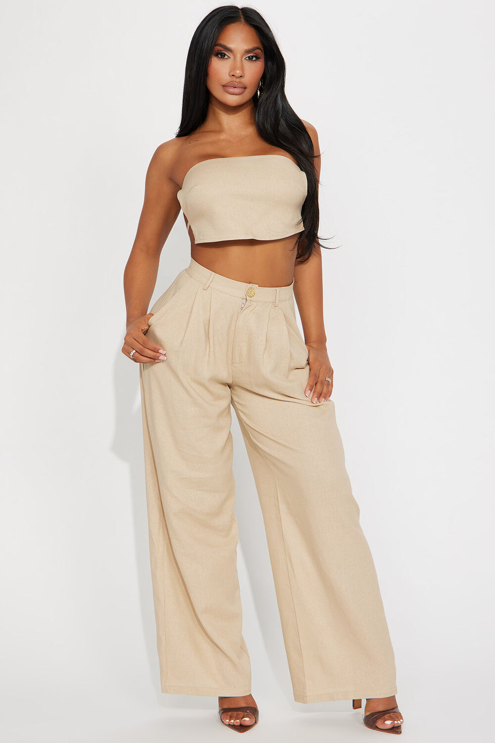 

Брюки Fashion Nova HKS20283, бежевый