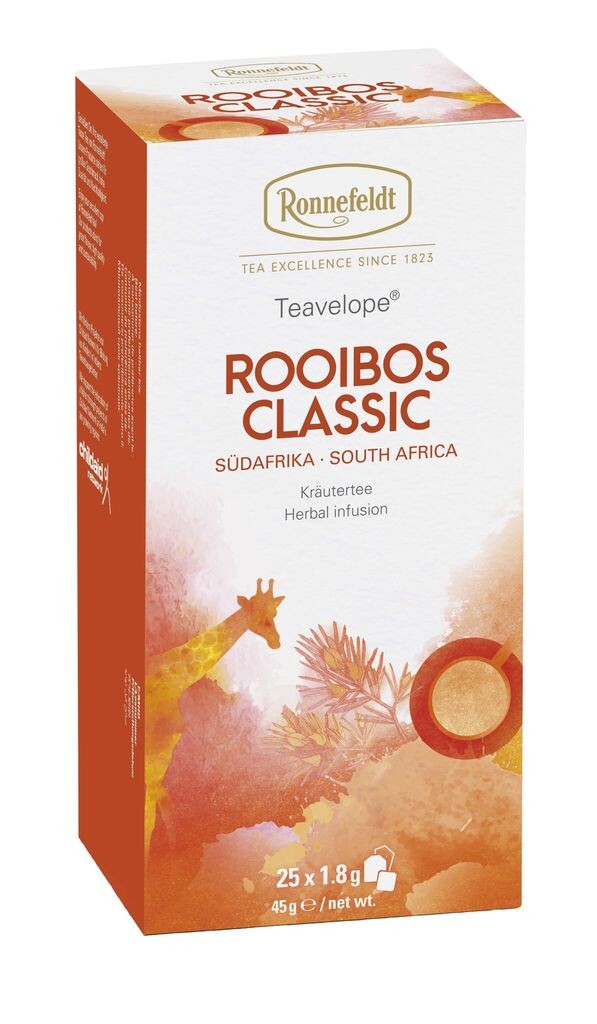 

Чай травяной Teavelope Rooibos Classic 25 пакетиков по 45г Ronnefeldt