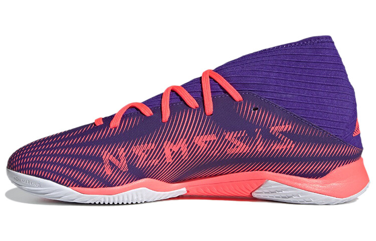 

Футбольные бутсы Nemeziz мужские, среднего размера, розовые/фиолетовые Adidas
