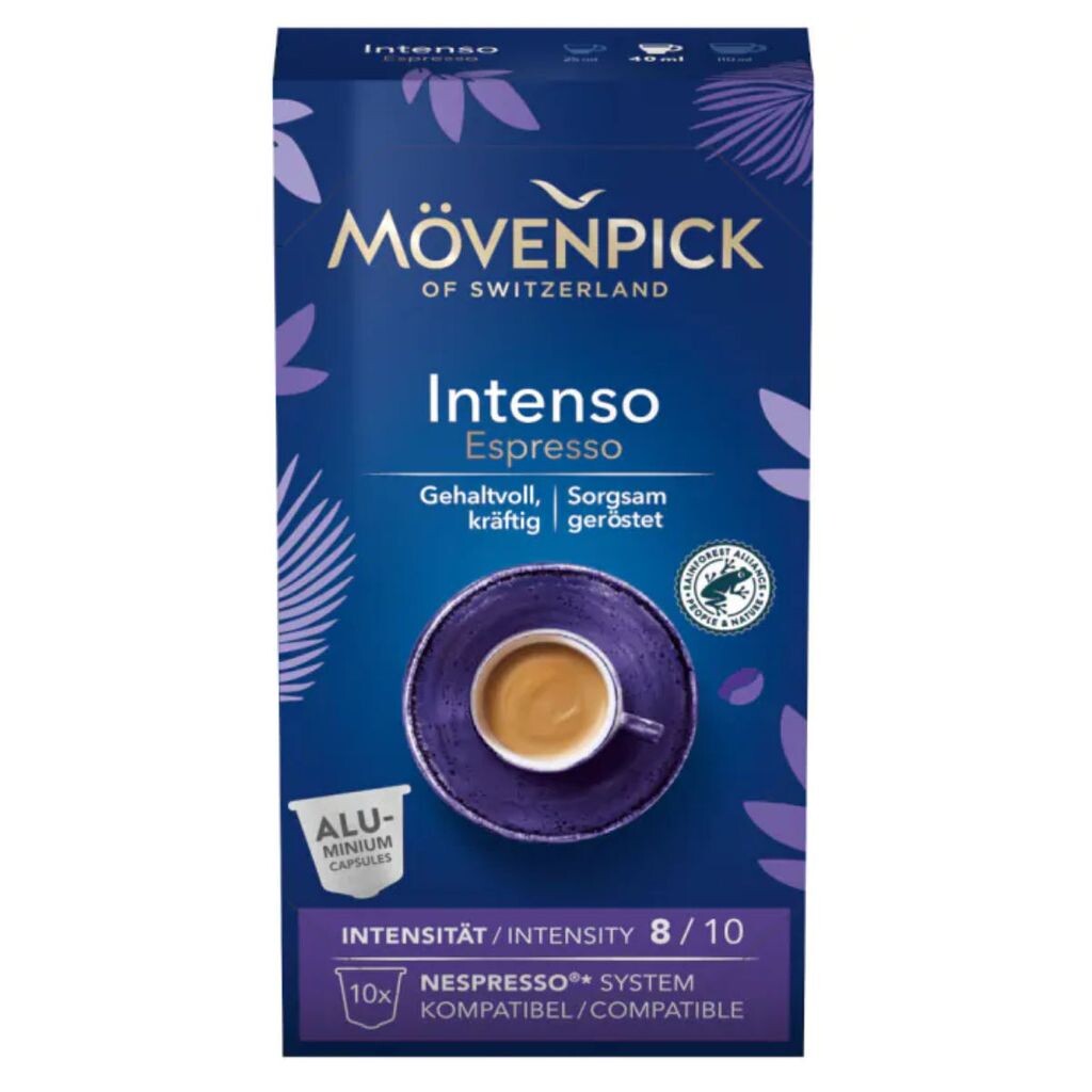 

Кофейные капсулы INTENSO ESPRESSO в алюминиевых капсулах от Mövenpick, 10 штук