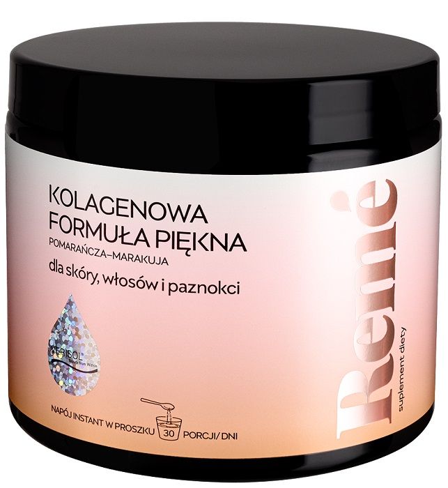 Reme Kolagenowa Formuła Piękna Pomarańcza - Marakuja Proszek подготовка волос, кожи и ногтей, 150 g