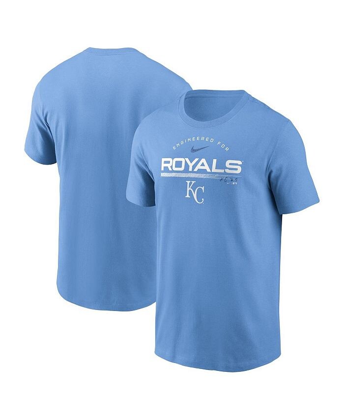 

Мужская голубая футболка Kansas City Royals Team Engineered Performance Performance Nike, синий