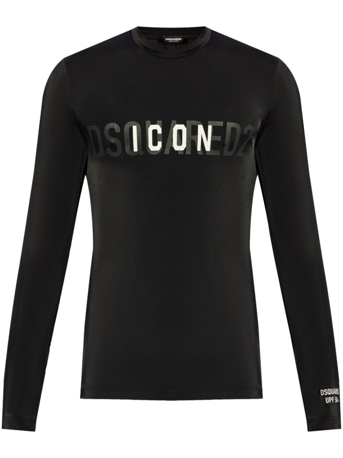 

Dsquared2 топ с длинными рукавами и принтом логотипа Icon, черный