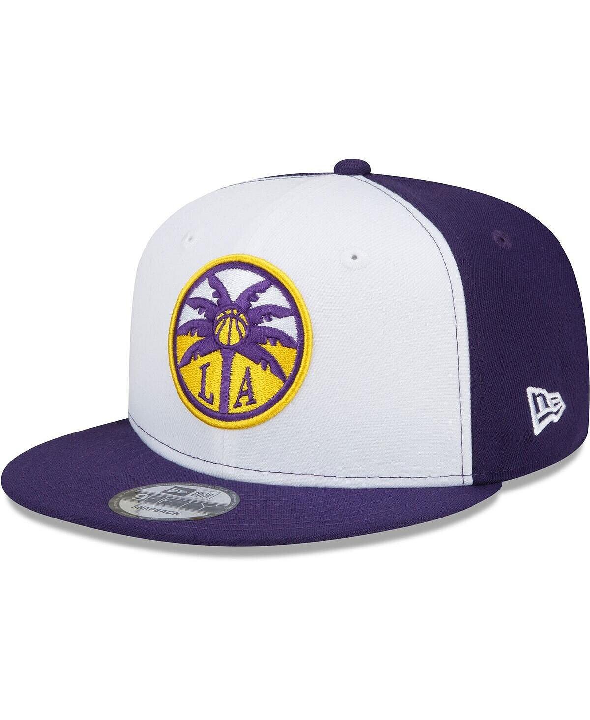 

Мужская кепка Snapback Los Angeles Sparks белого и фиолетового цвета Wnba Draft 2022 9Fifty New Era