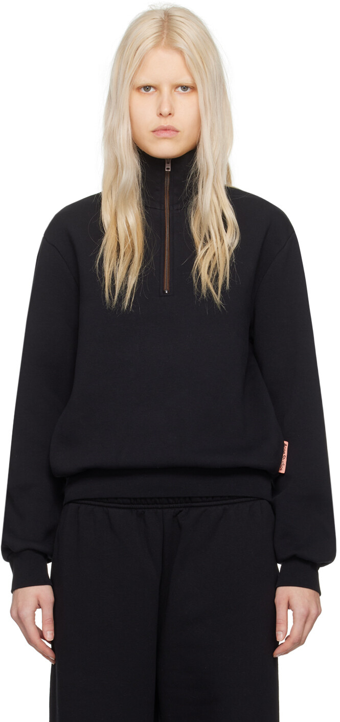

Черный свитер с молнией до половины Acne Studios
