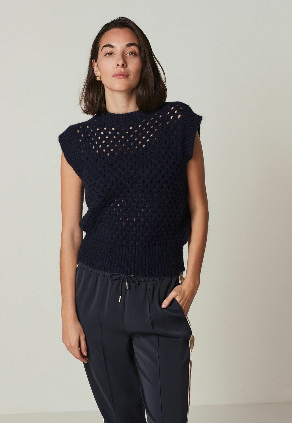 

Базовая футболка OPEN STITCH REGULAR FIT Next, цвет navy blue