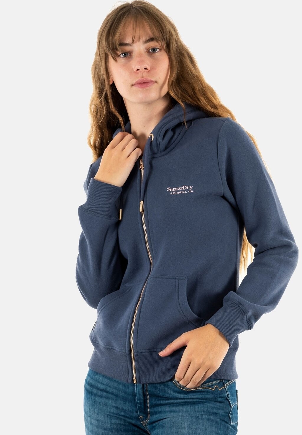 

Толстовка на молнии Superdry, синий