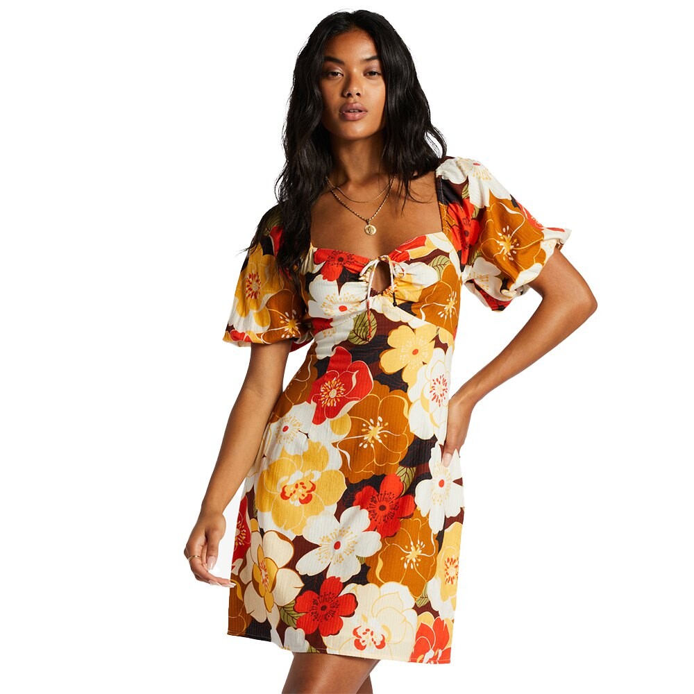 

Короткое платье Billabong Shine Bright Short Sleeve, разноцветный
