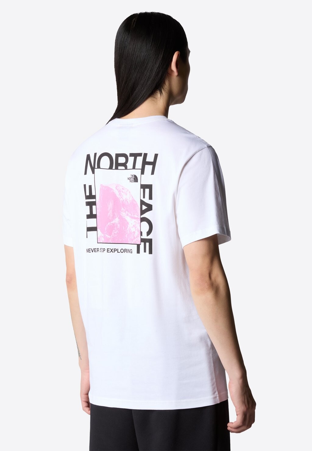 

Футболка с принтом The North Face, tnf белая tnf черный орк