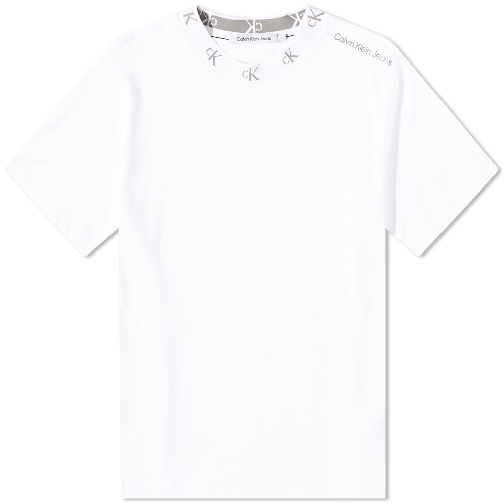 

Футболка Calvin Klein Logo Jacquard Tee, Белый