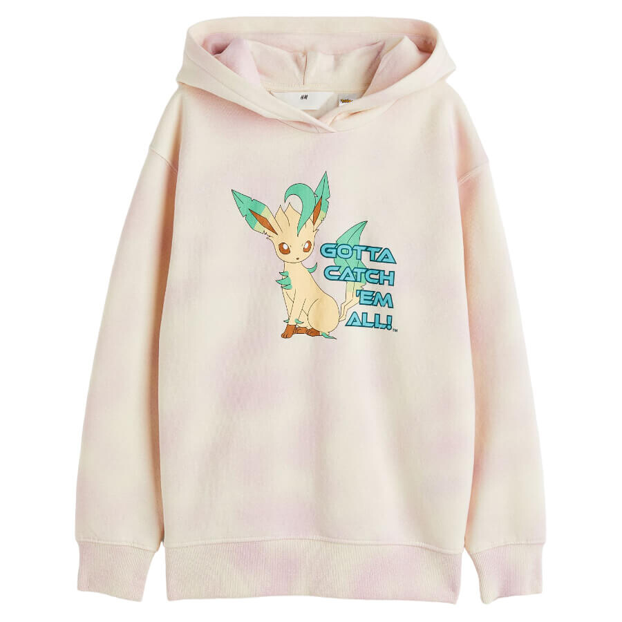 

Худи H&M Pokemon Oversized Printed, натуральный белый