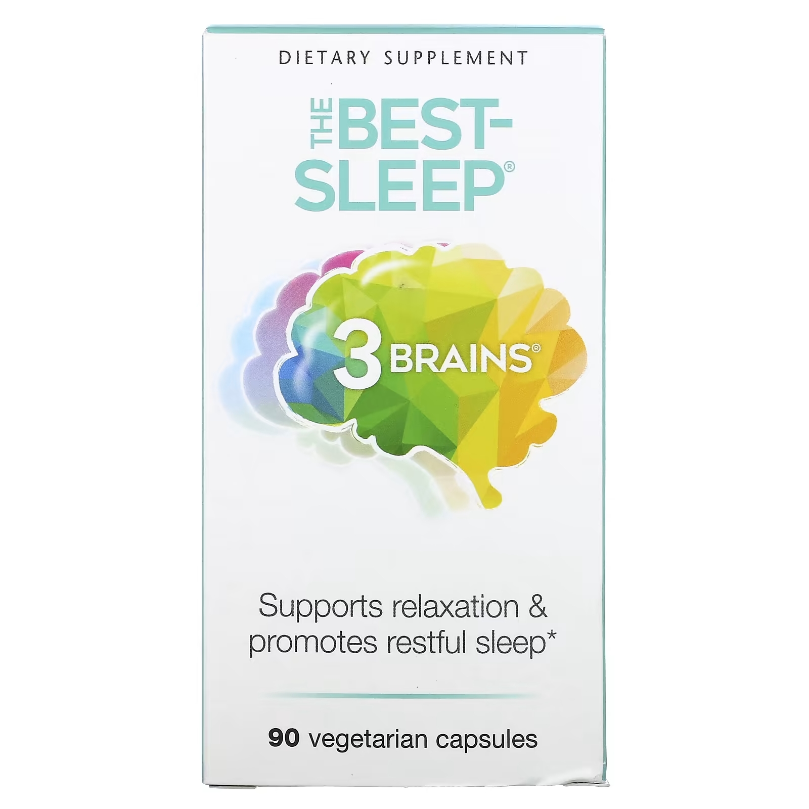 Пищевая Добавка Natural Factors 3 Brains The Best-Sleep, 90 вегетарианских капсул