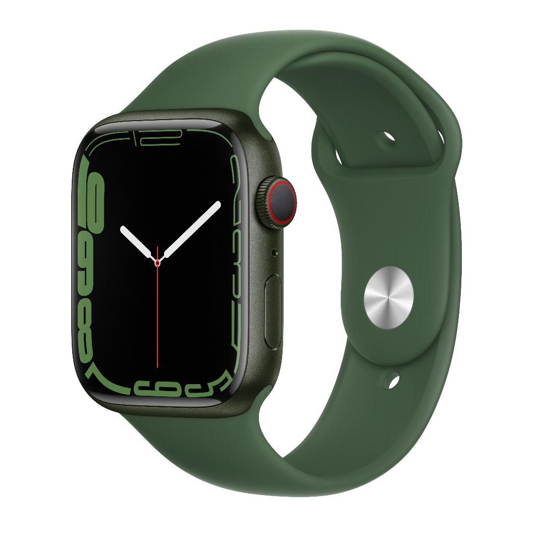 Умные часы Apple Watch Series 7 Aluminium (GPS+Cellular), 45 mm, Green умные часы apple watch nike series 7 gps cellular 45 mm starlight pure platinum black