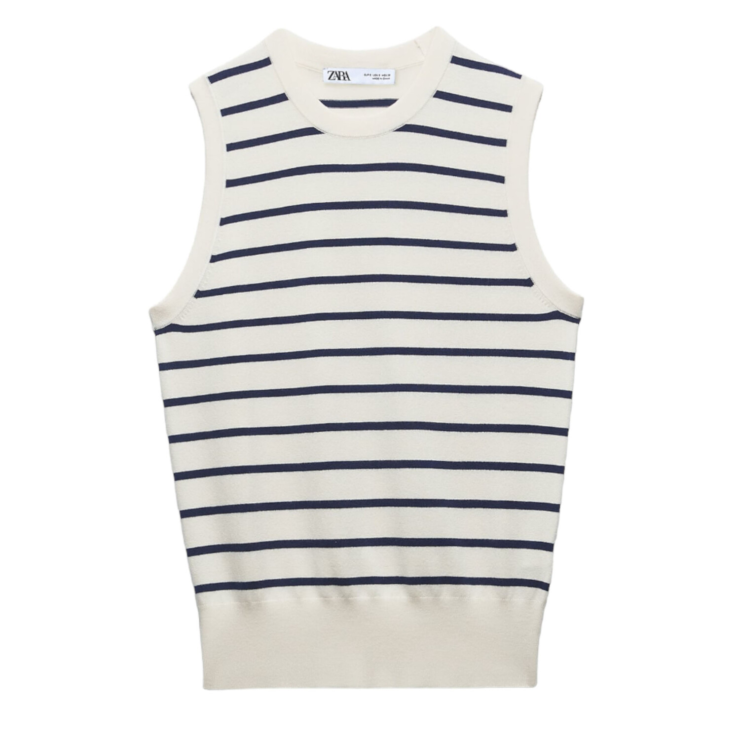 

Топ Zara Basic Knit, белый