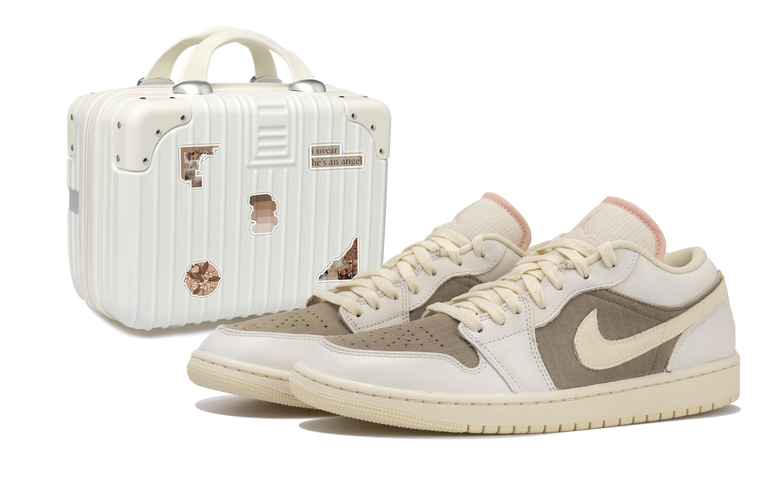 

Кроссовки Air Jordan 1 Vintage Basketball Shoes Unisex Low-top Beige/brown, коричневый