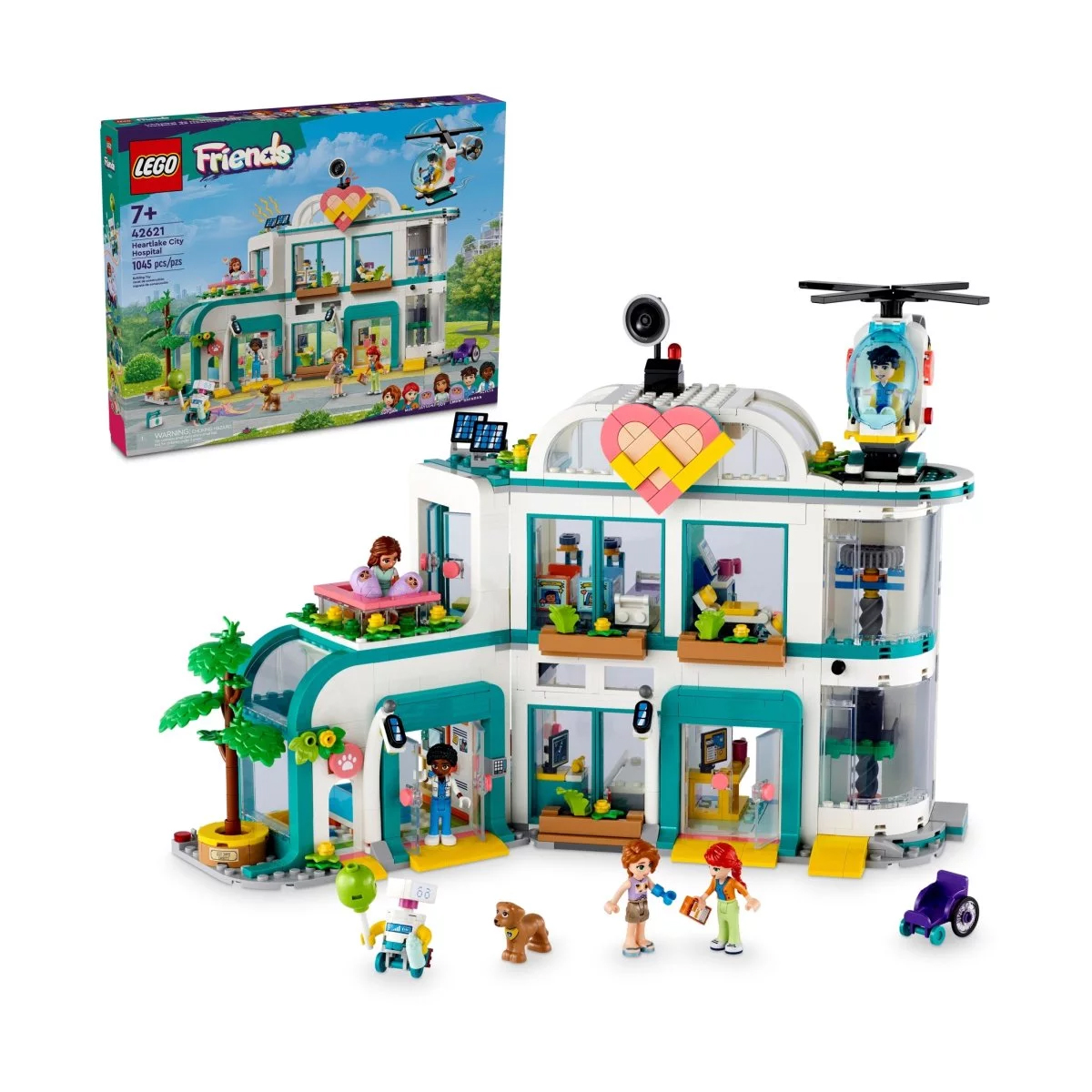 ролевые игры kid s concept игрушечный набор для выпечки Конструктор Lego Friends Heartlake City Hospital 42621, 1045 деталей