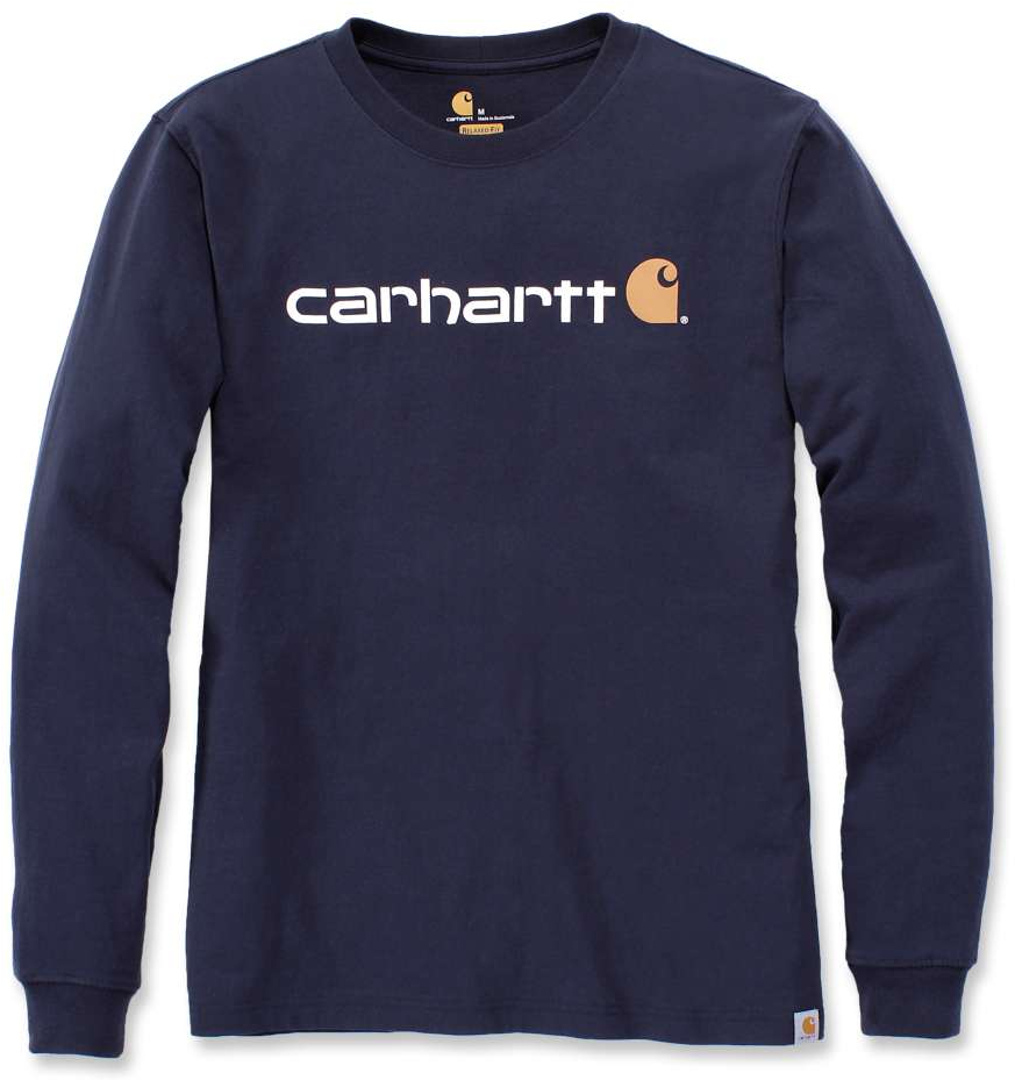Свитшот Carhartt EMEA Workwear Signature Graphic Core Logo, синий свитшот свитшот экспекто патронум синий 1шт