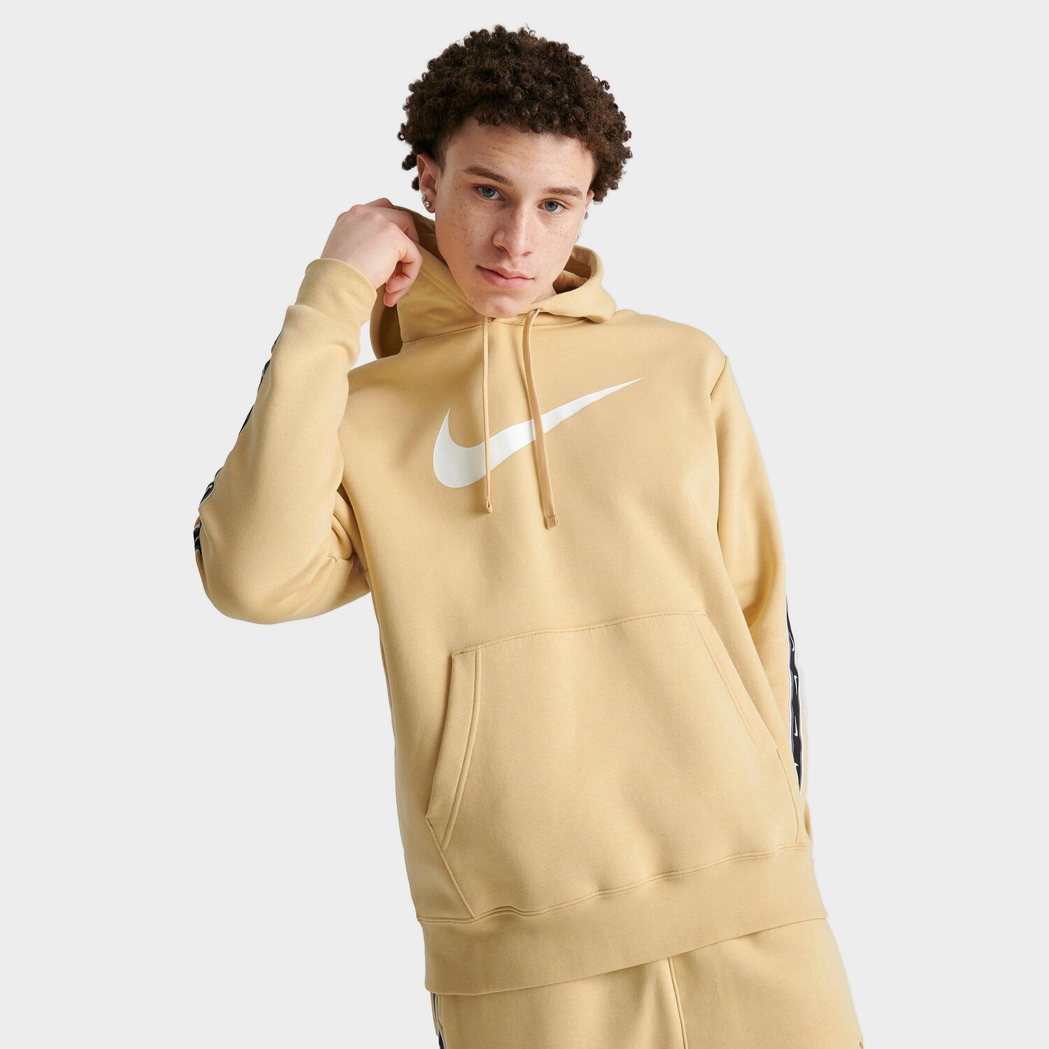 

Худи Nike Sportswear Repeat Fleece Pullover, бежевый