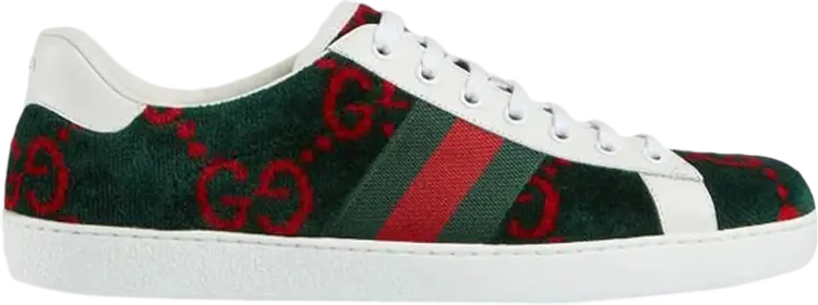 

Кроссовки Gucci Wmns Ace GG Terry Cloth Blue Red Green, синий