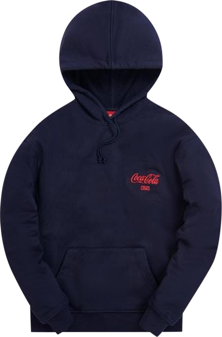 Худи Kith x Coca-Cola Ribbon Logo Hoodie 'Navy', синий - фото