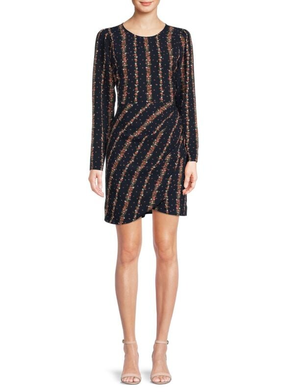 

Цветочное мини-платье BCBGeneration Black multicolor