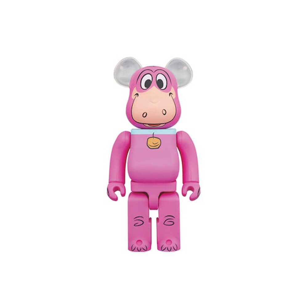 Фигурка Bearbrick x The Flintstones Dino 1000%, розовый фигура bearbrick medicom toy set robe japonica mirror 400% 100%