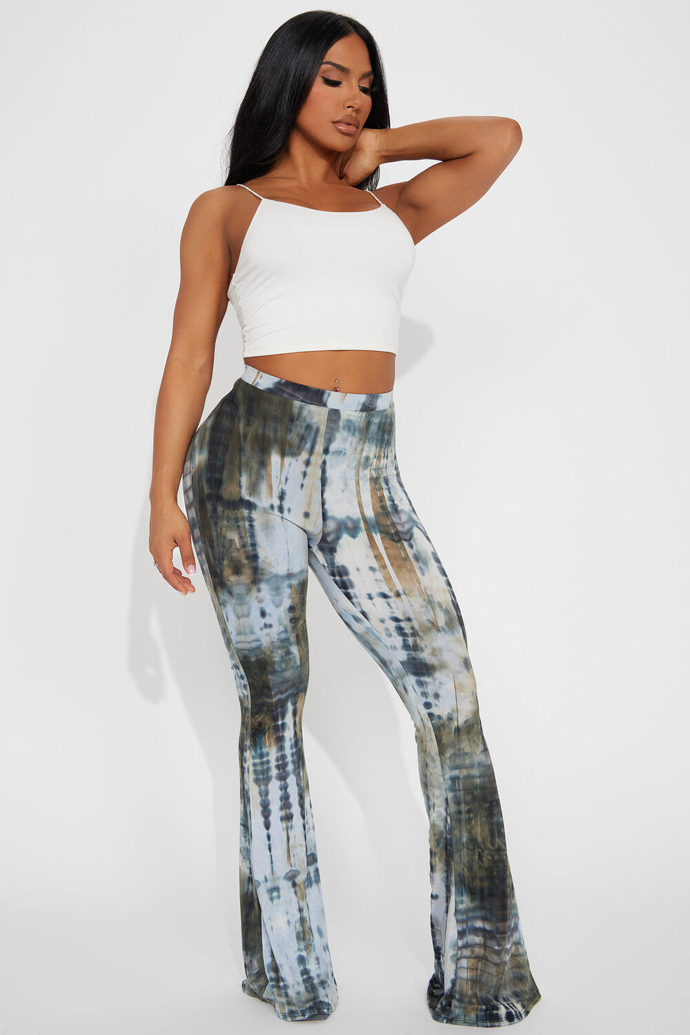 

Брюки Fashion Nova JT2362TIEDYE, оливковый