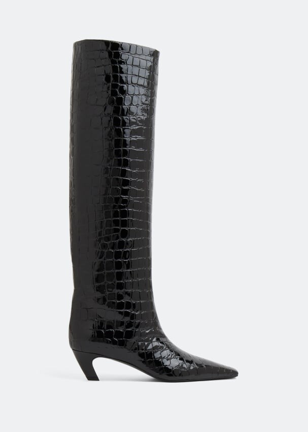 

Ботинки KHAITE Davis knee-high boots, черный