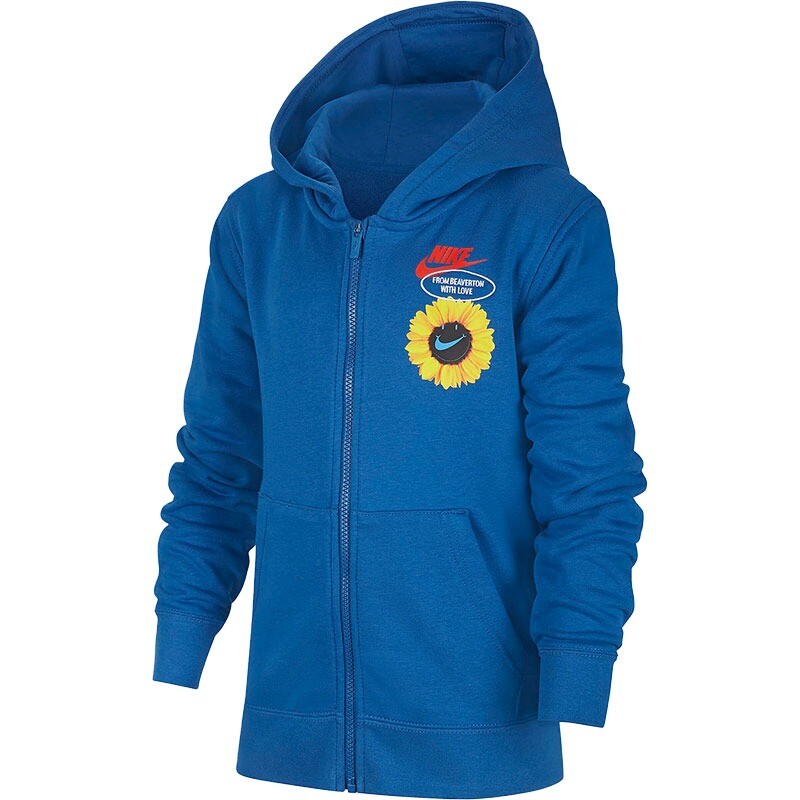 

Толстовка Nike Casual Zipper Hooded, синий