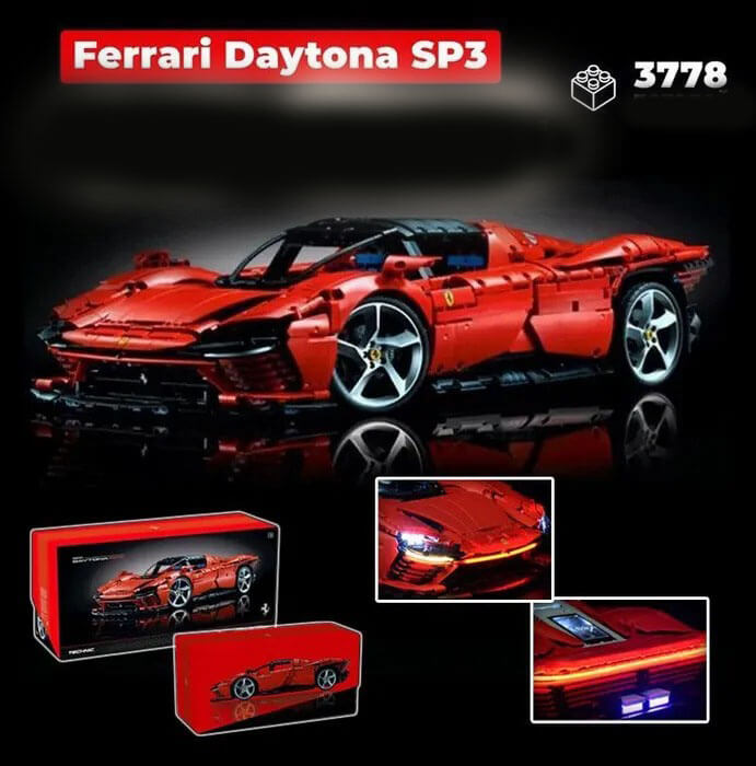 Конструктор LEGO Ferrari DaytonaSP3, 3778 деталей конструктор lego ferrari 812 competizione 261дет