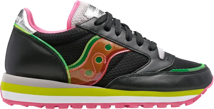 

Кроссовки Saucony Wmns Jazz Triple Black Pink Green, черный