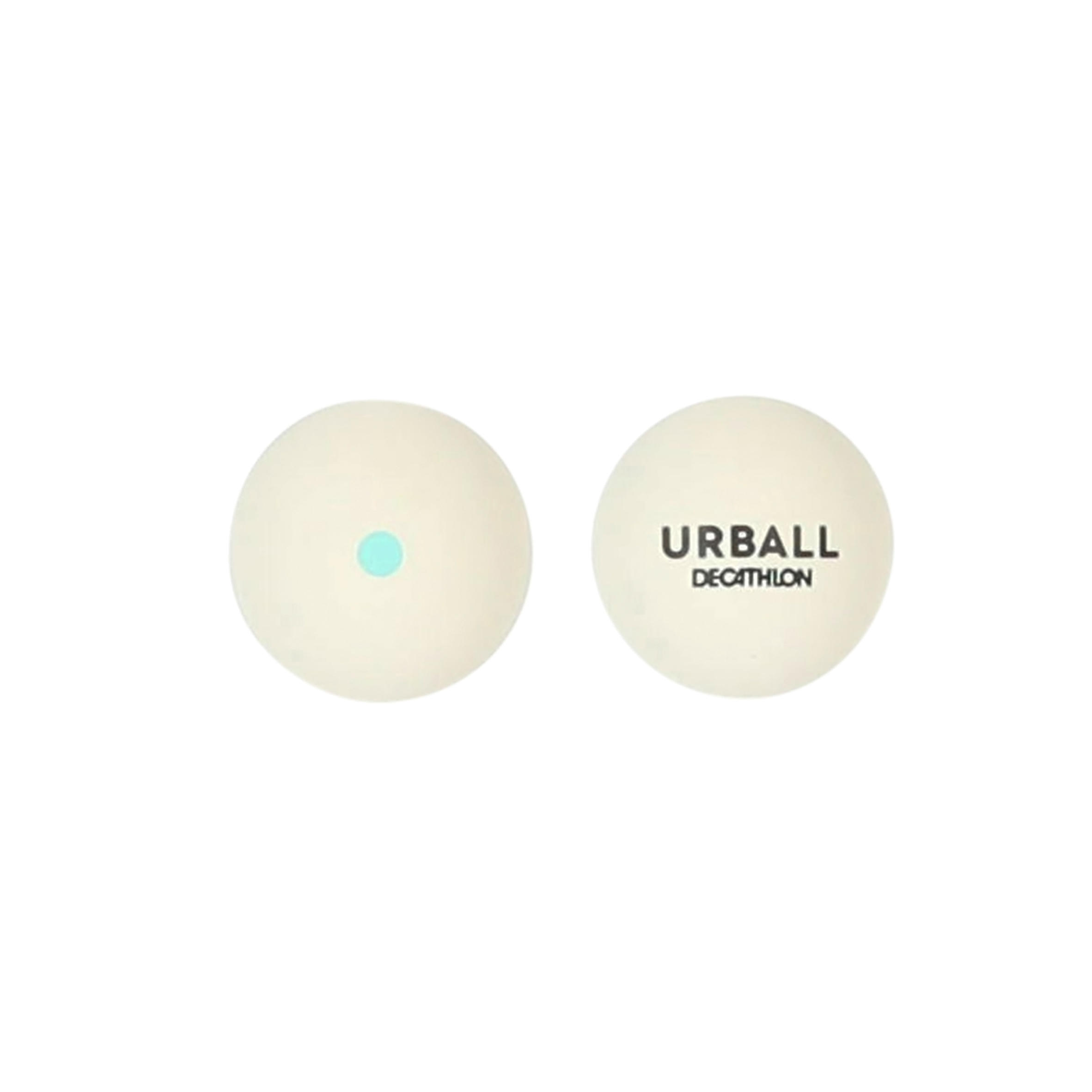 Пелота (мяч) для твердой резины Pala GPB 100 белая зеленая точка URBALL