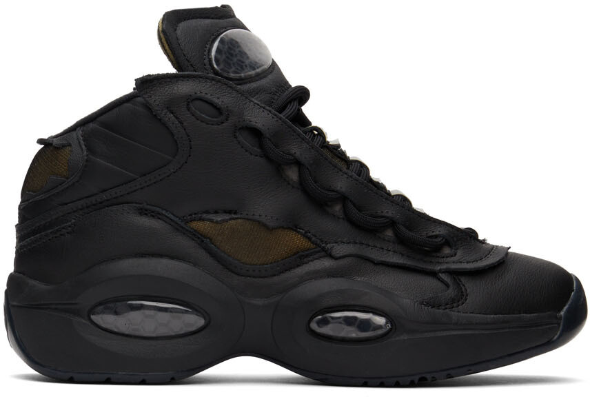 

Черные кроссовки Reebok Classics Edition Question Memory Of Sneakers Maison Margiela