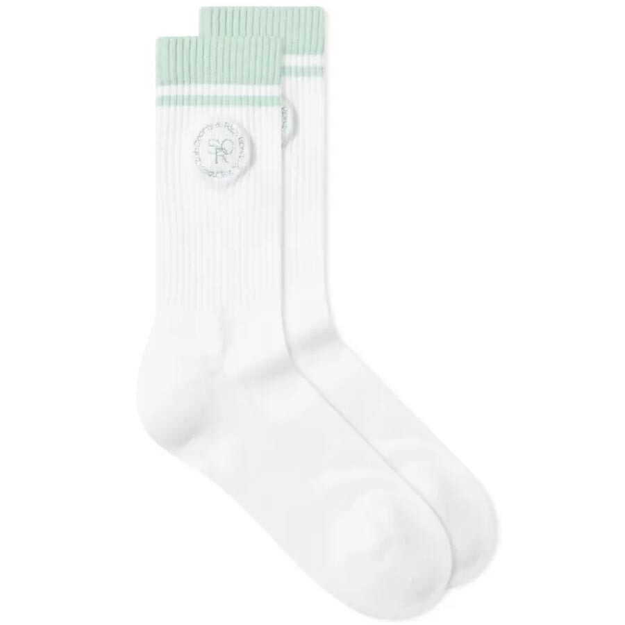 

Носки Sporty & Rich Srhwc, белый/зеленый