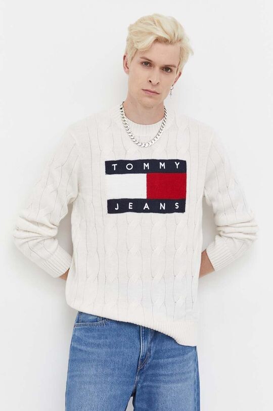 

Свитер Томми Джинс Tommy Jeans, бежевый