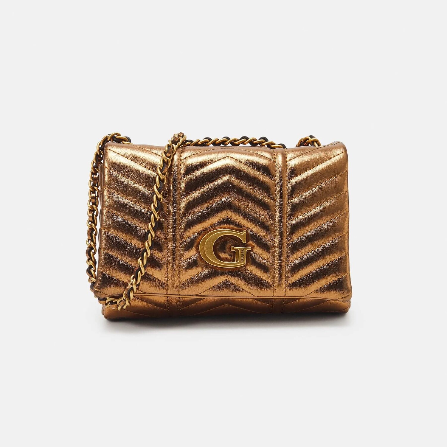 

Сумка кросс-боди Guess Lovide Mini Flap, бронзовый