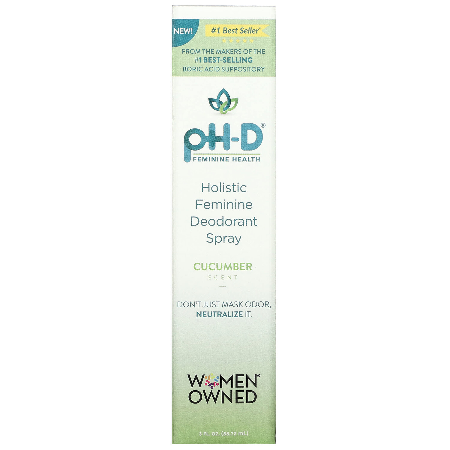 

Женский Дезодорант - Спрей Feminine Health Holistic с огурцом, 88,72 мл