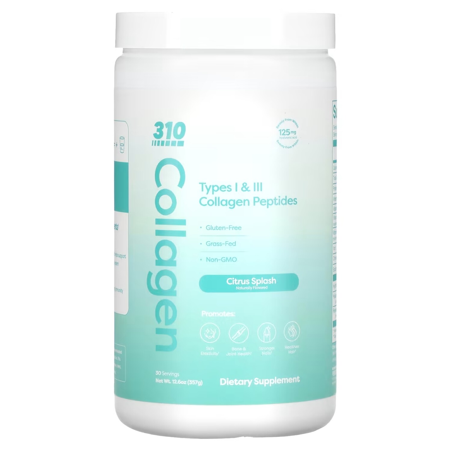 

310 Nutrition Collagen пептиды коллагена типа I и III цитрусовые, 357 г