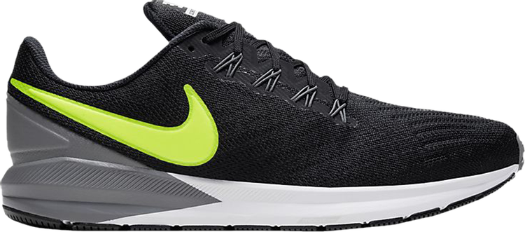 Лимитированные кроссовки Nike Air Zoom Structure 22 'Black Volt', черный - фото