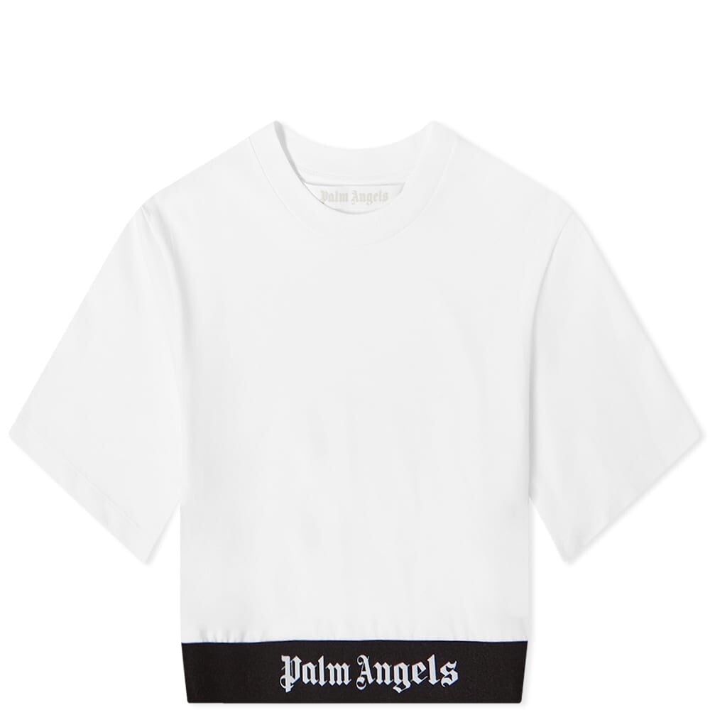 

Футболка Palm Angels Logo Tape Cropped Tee