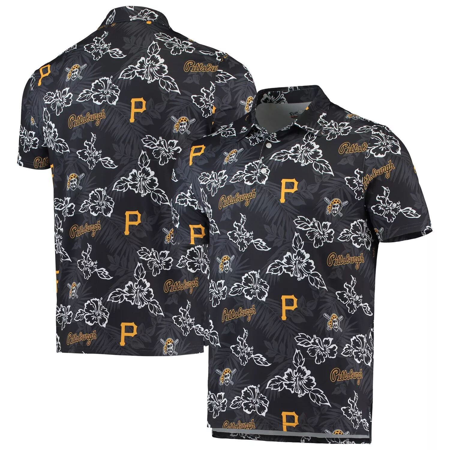 

Мужское черное поло Reyn Spooner Pittsburgh Pirates Performance, Черный