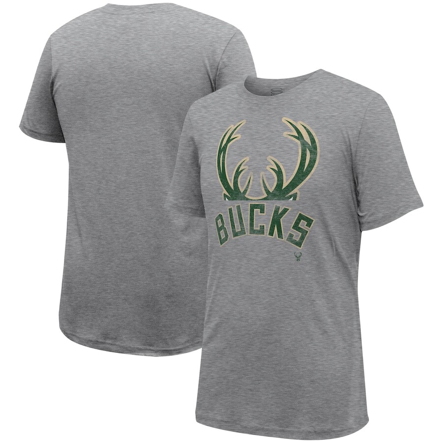 

Футболка с коротким рукавом Stadium Essentials Milwaukee Bucks, серый