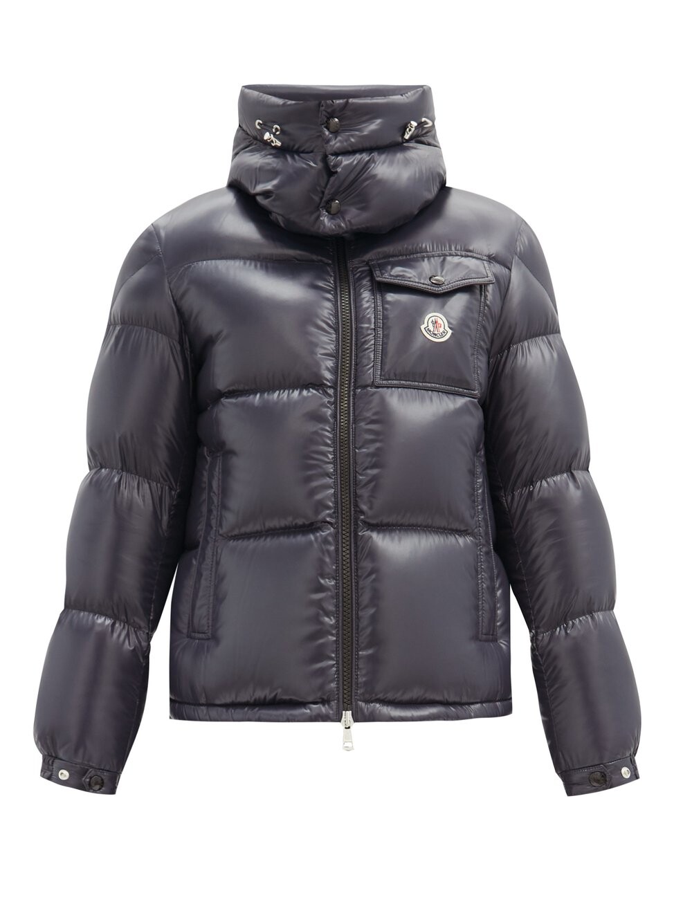 

Стеганое пуховик montbeliard с капюшоном Moncler, синий