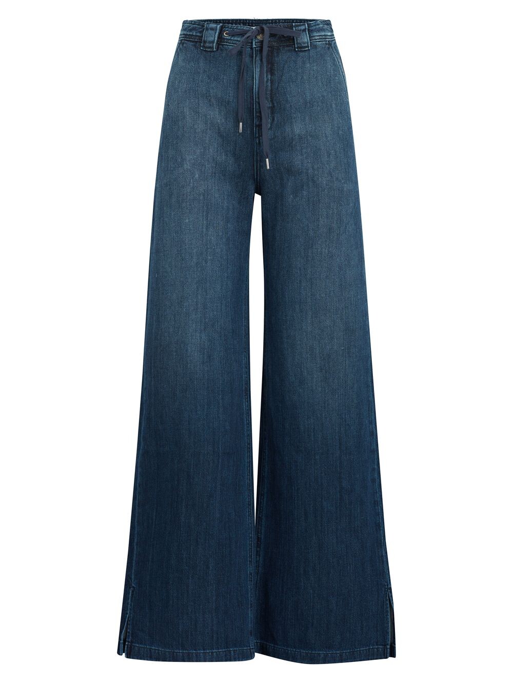 

Широкие джинсы с кулиской Hudson Jeans, синий