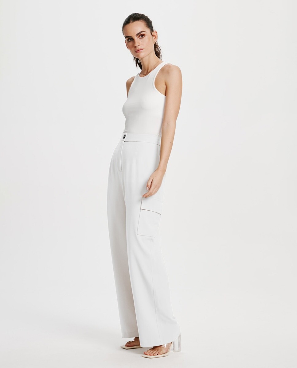

Женские брюки-карго прямого кроя Vero Moda, белый