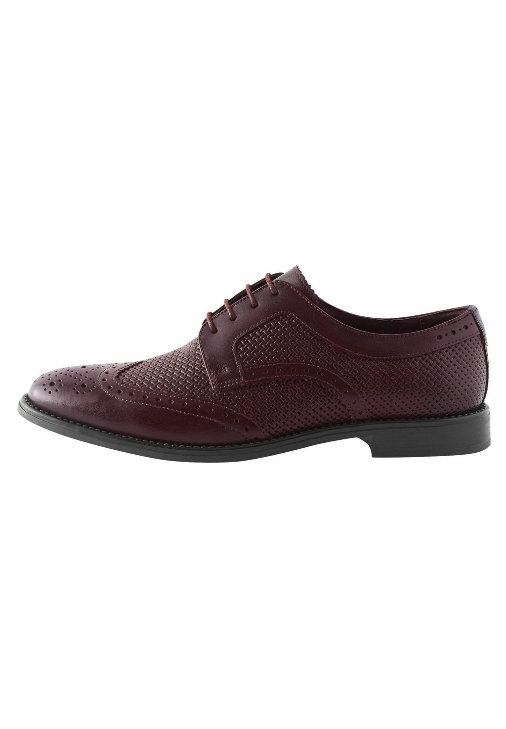 

Элегантные туфли на шнуровке Embossed Brogue Next, цвет burgundy red